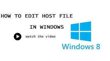 edit host file in windows 8