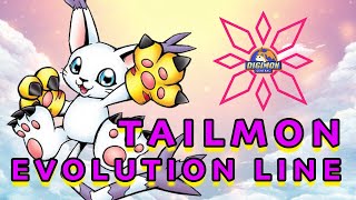 Tailmon (Gatomon) Evolution Line (JP Terms)