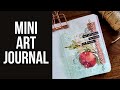 mini art journal | stenciling, collage, stamp &amp; more !!!