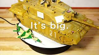 1/35 MBT CHALLENGER2 TAMIYA MILITARY MINITURE No.274 making.No audio.チャレンジャー2 イラク戦仕様