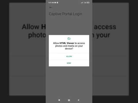 Captive portal Login update licences on Redmi Note 10 and 10pro