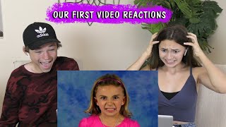 REACTING TO OUR FIRST VIDEO  SO FUNNY! | Kayla Davis