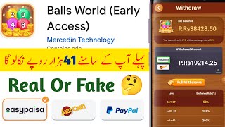 Balls World Game Real Or Fake | Balls World Withdrawal Proof | Balls World App Full Review screenshot 1