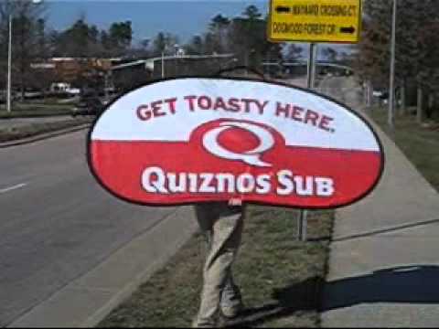 vertigo ads Amazing Quiznos Sign Spinning in Cary ...