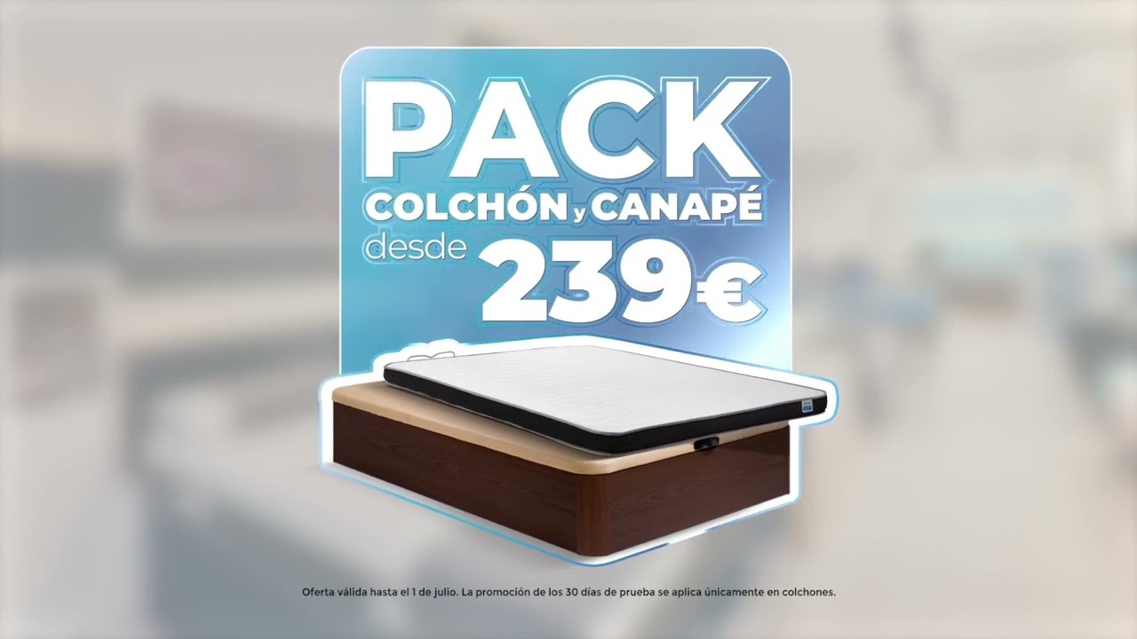 Oferta pack canapé más colchón dormitorum