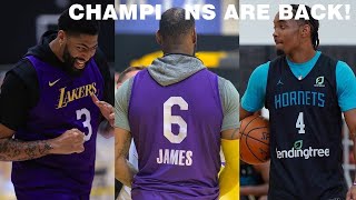 CHAMPIONS LAKERS ARE BACK(LeBron, AD, Kuzma, Gasol) And Best NBA Training\/Practice Camps Moments