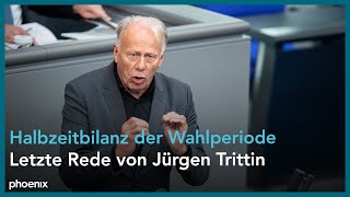 Letzte Rede von Jürgen Trittin im Deutschen Bundestag am 14.12.23