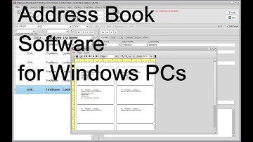 Address Book Software for Windows PCs