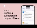 How to cancel a subscription on your iPhone | Apple Support