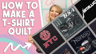 QUILT AS YOU GO T-SHIRT QUILT! Quick, Easy & Fun! Recycle Your Old T-shirts Into A Memory Quilt.