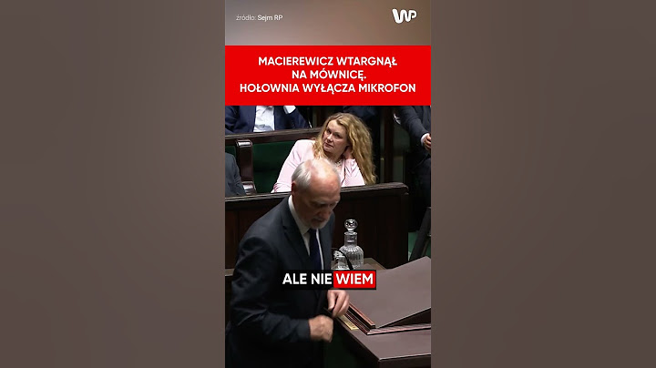 Macierewicz wtargnął na mównicę. Hołownia wyłącza mikrofon