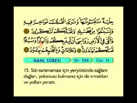 016. Nahl Suresi ( Arı  ) - Kur'an-ı Kerim - ( The Bees ) - The Noble Qur'an