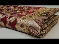 Arng2105 the mahogany red vol 7 premium banarasi silk sareesilkgolden zaricrystals