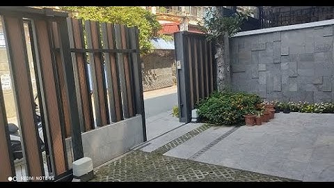 Cổng trượt xếp lớp telecopic