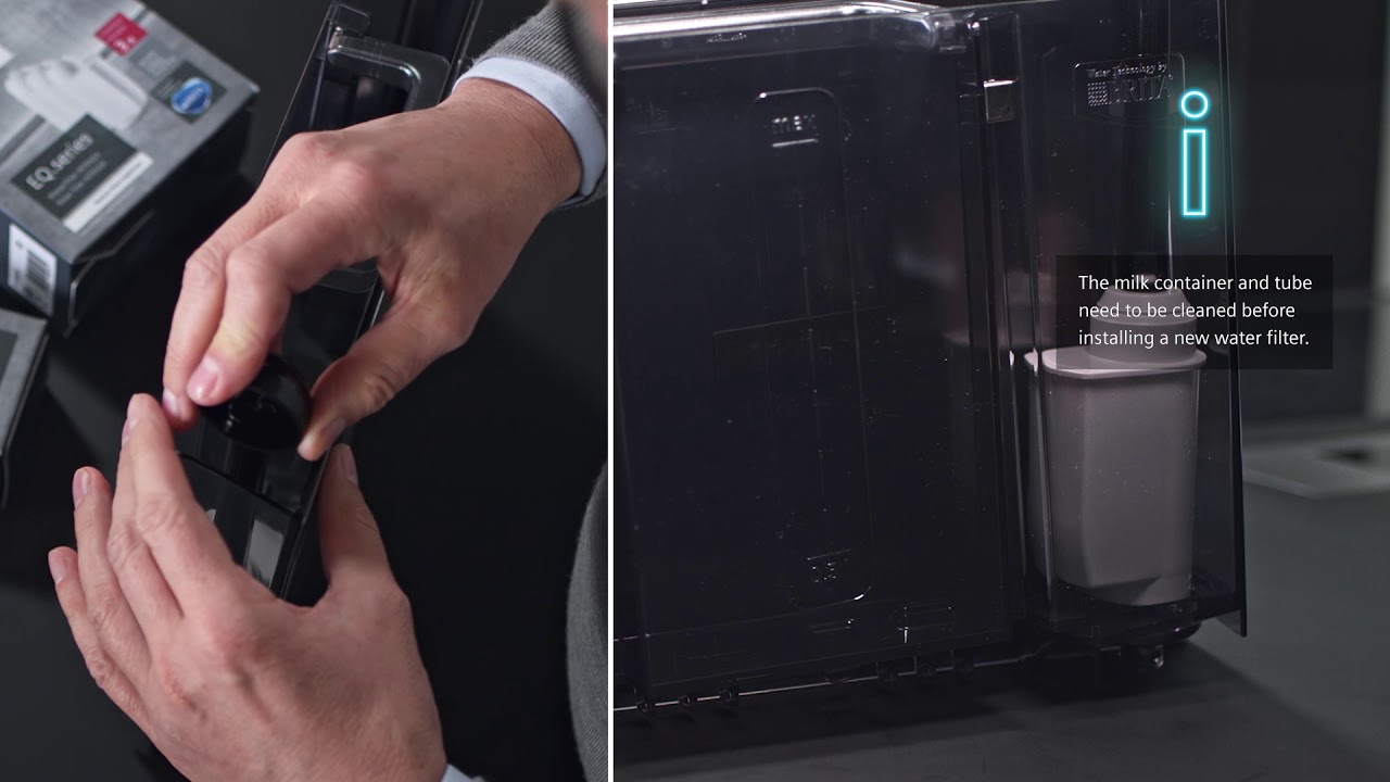 espressomaskine Brita EQ.9 - YouTube Siemens Installer på Intenza-vandfilter plus