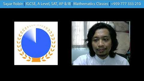 IGCSE Additional Mathematics (0606/01/SP/20/No.2)