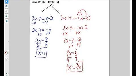 1.4(b): Solving Advanced Absolute Value Equations