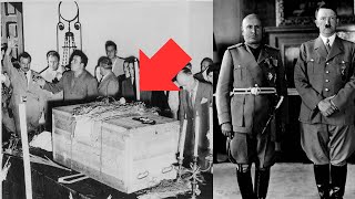 Opening The Coffin Of Benito Mussolini  The Dictator Of Italy
