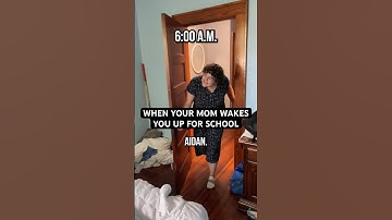 wish my mom did a little wake-up song #americanhighshorts #morningroutine #backtoschool #parentlife
