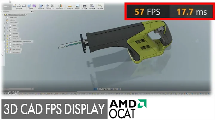 Medición FPS en Fusion 360 e Inventor