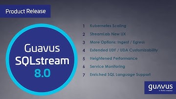 Guavus SQLstream 8.0 is here!