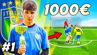 🏆 1000€ se FAI GOAL al CAMPIONE ITALIANO! Footwork Cup Ep1