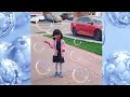Playing outside with Bubbles// Lots of fun 🤩// Cute girl playing with cute little sister