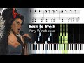 Amy winehouse  back to black  accurate piano tutorial with sheet music