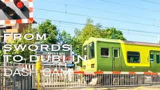 Dublin, Ireland. Driving from Swords through Port Tunnel to Dublin