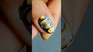 Black & goldan colour nail art design for beginners #nailart #nailartdesigns💫 #payalsart #nails 💅