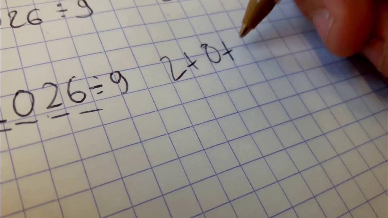 Règles de divisibilité diviser par 9. YouTube