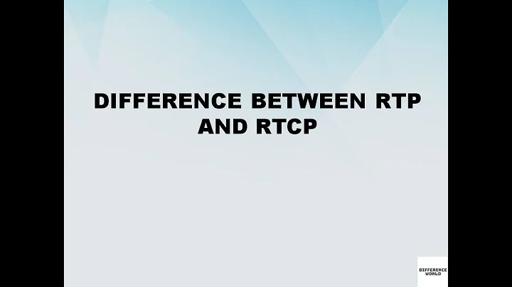 Difference between RealTime Transport Protocol and Realtime Transport Control Protocol | RTP vs RTCP