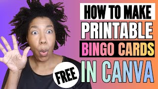 Make FREE Custom Bingo Games in Minutes! | Bingo Cards in Canva Tutorial screenshot 2