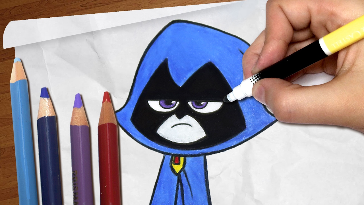 Como Desenhar a Ravena Teen Titans Go! Passo a Passo 