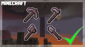 MINECRAFT | How to Make Netherite TOOLS! 1.16.1