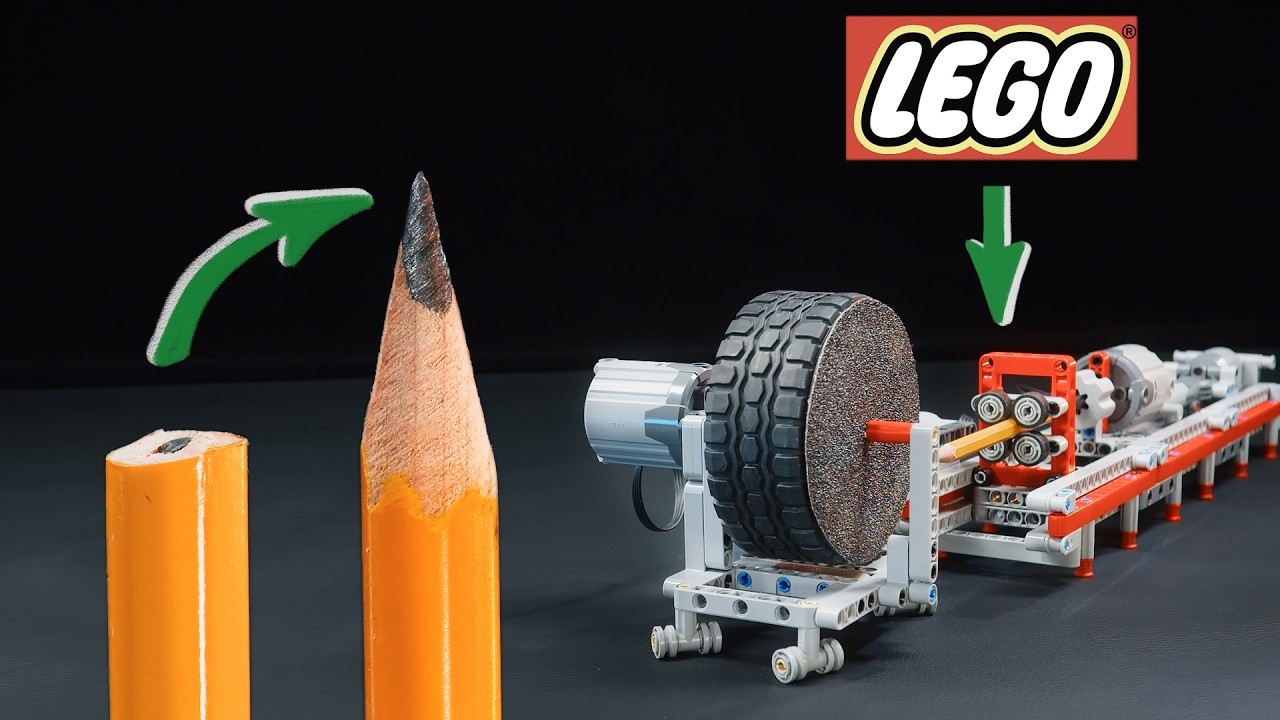 #LEGO Motorized Office Supplies - Making and Testing in #legotechnic #experiment