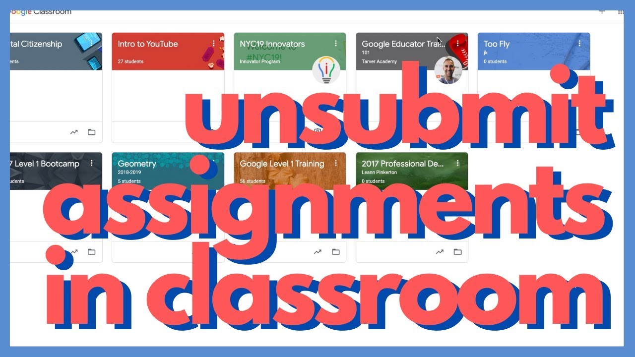 hide an assignment in google classroom