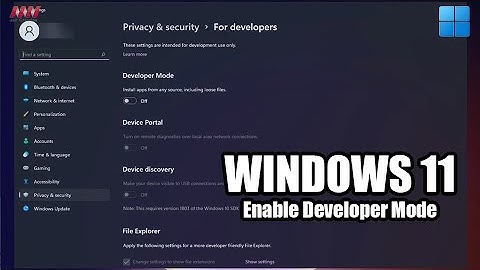 How to Enable Developer Mode on Windows 11