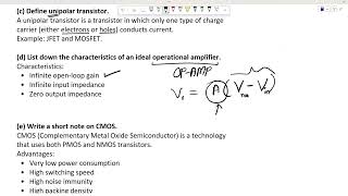 Electronic Devices and Circuits—Question Solve Summer 2025