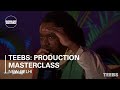 Capture de la vidéo Teebs: Production Masterclass | Budx Boiler Room New Delhi