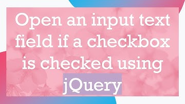 Open an input text field if a checkbox is checked using jQuery