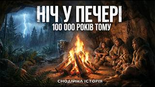 Коли Вогонь Став Домом: Перший Затишок у Печері | Історія для Сну🌙