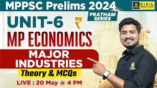 MP Economics for MPPSC Prelims 2024 | Major Industries | प्रथम सीरीज़ | Sourabh Yadav Sir