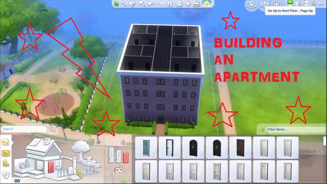 The Sims 4 " City Living " Making an Apartment Building YouTube
