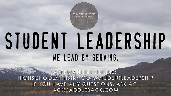 Student Leadership Promo Video