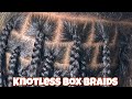 DETAILED MEDIUM KNOTLESS BOX BRAIDS | MY 3 MONTH OLD WANTED TO WATCH 🥰