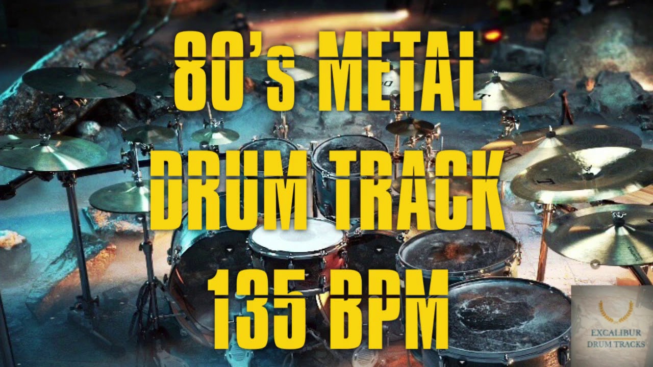80’s Metal Drum Track 135 BPM YouTube