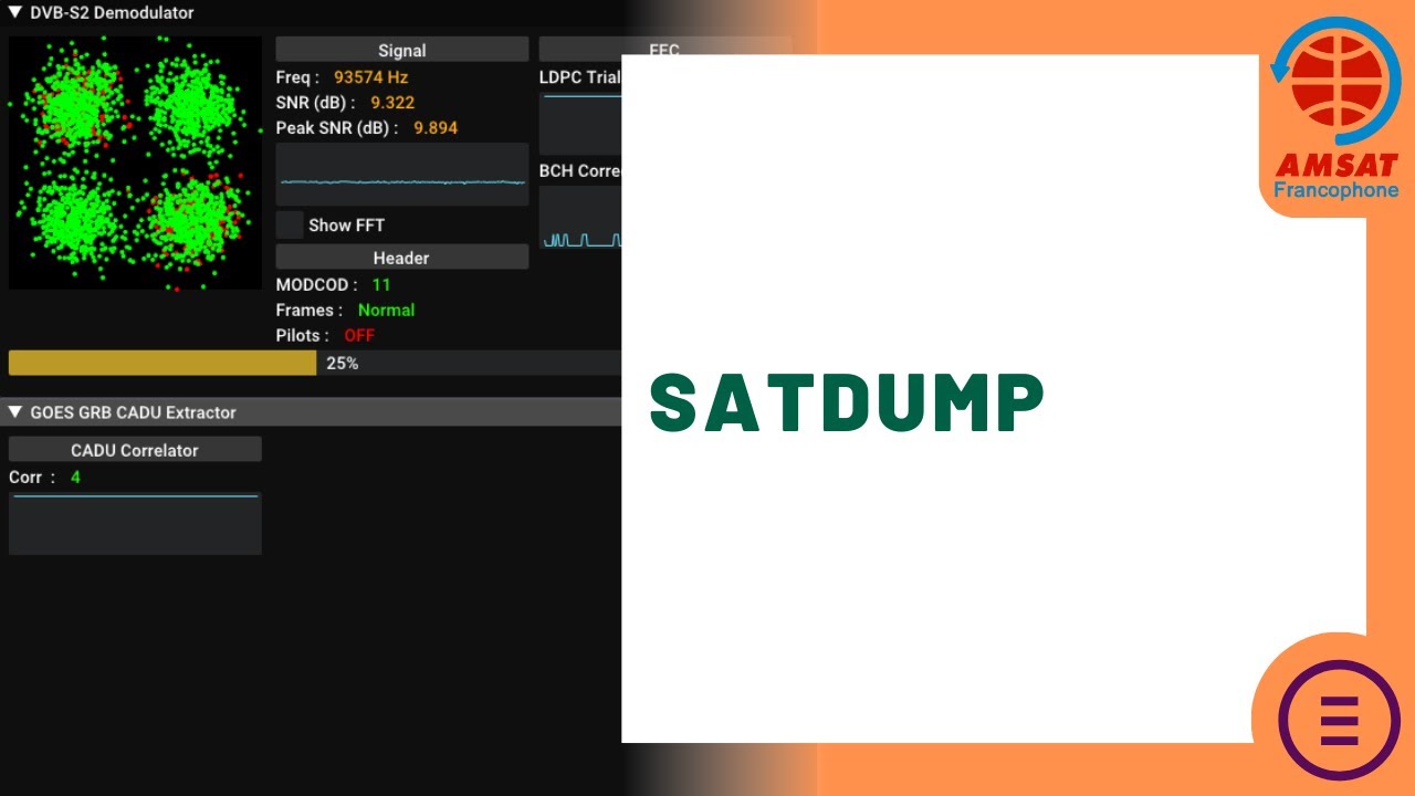 Rencontre spatial radio amateur 2023 - Projet SatDump - YouTube