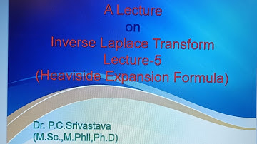 Heaviside Expansion Formula | heaviside expansion theorem Inverse Laplace Transform