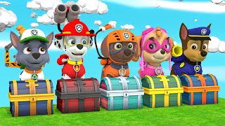 PAW Patrol | Guess The Right Door With Tire Game Mighty Pups Ultimate Rescue Max Level LONG LEGS #1